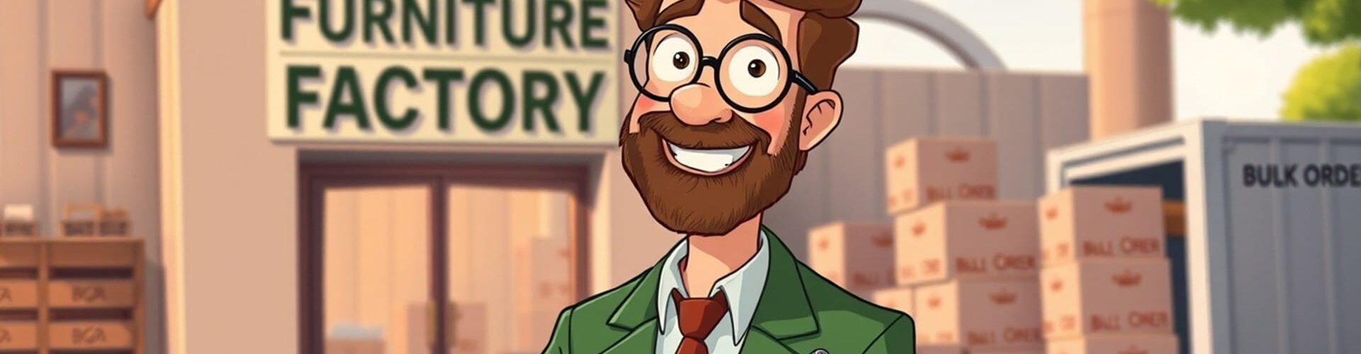 B2B Vertrieb: Ein Verkäufer steht vor einer Fabrik